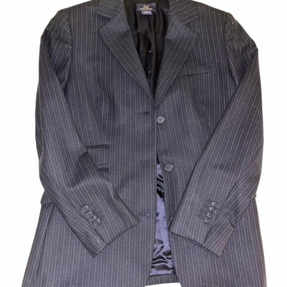 Brooks Brothers Black Blazer Tailored Wool-Blend Sport Coat - Picture 7 of 9